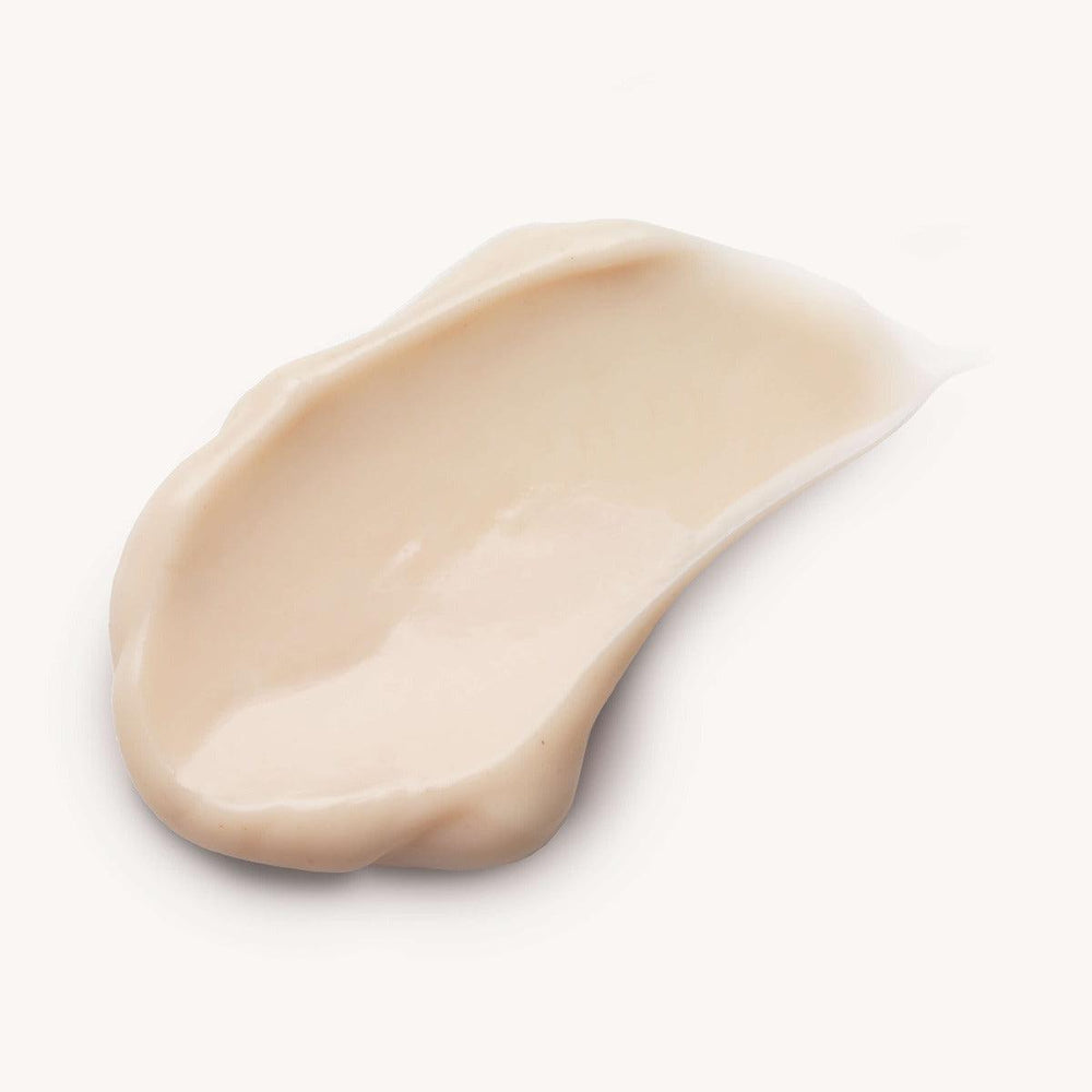 Beige cream swatch on a white background