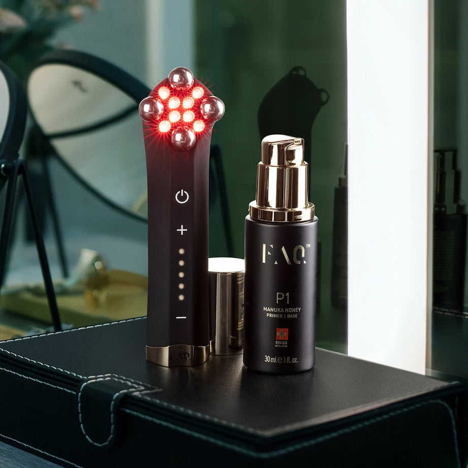 FOREO FAQ 402 Dual Microcurrent Red LED Toning Device