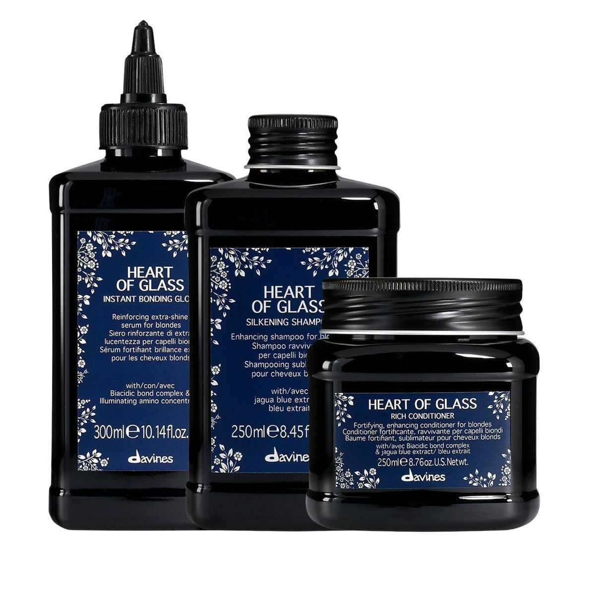  Davines Heart Of Glass Brighten and Shine Trio 