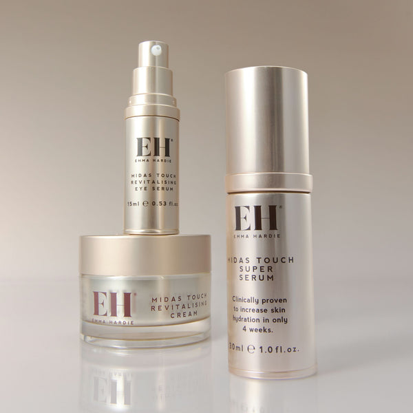 Full Emma Hardie Midas Touch range of products on a  neutral background