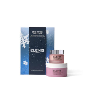 Elemis skincare products with packaging on a white background