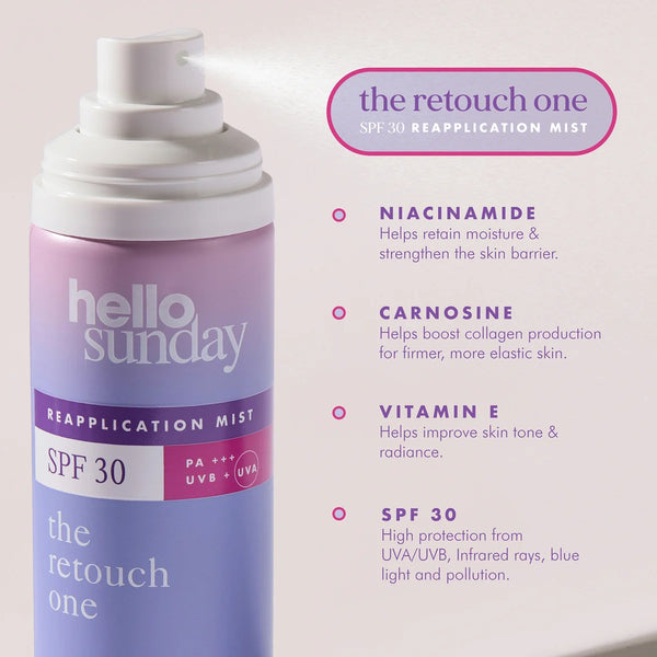 Hello Sunday The Retouch One Reapplication Mist SPF 30 With Niacinamide 75ml Pa++++