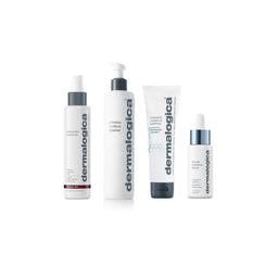Set of Dermalogica skincare products on a white background
