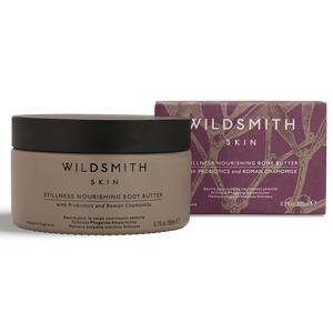 Wildsmith Skin Stillness Nourishing Body Butter with packaging on a white background