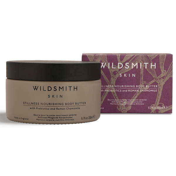 Wildsmith Skin Stillness Nourishing Body Butter with packaging on a white background