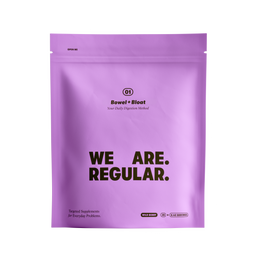 WE ARE. REGULAR. Bowel + Bloat, 28-Day Pouch