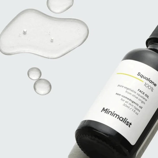 Minimalist Squalane 100% texture and bottle