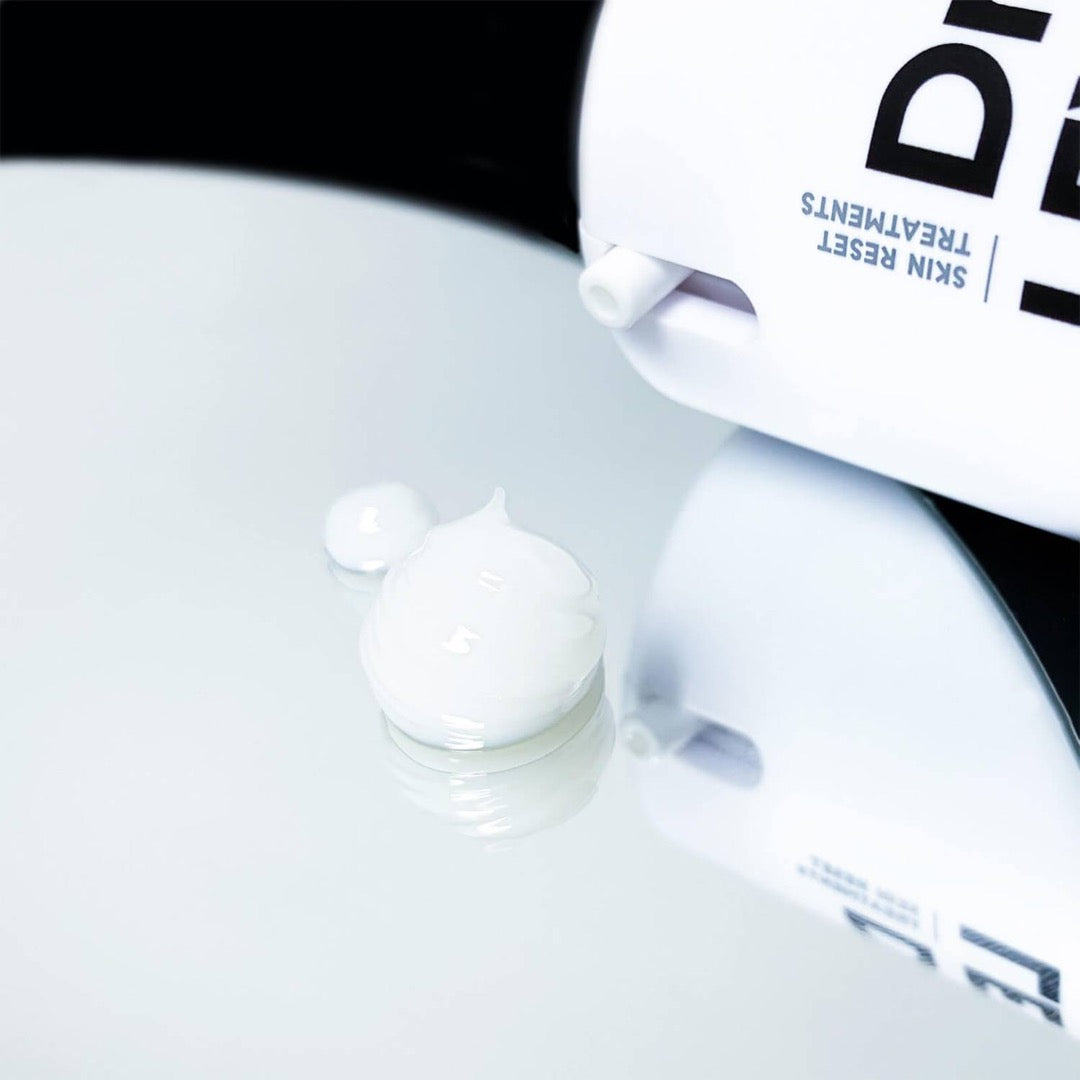 Dr Levy Pollution Shield 5PF dispensed onto a mirror