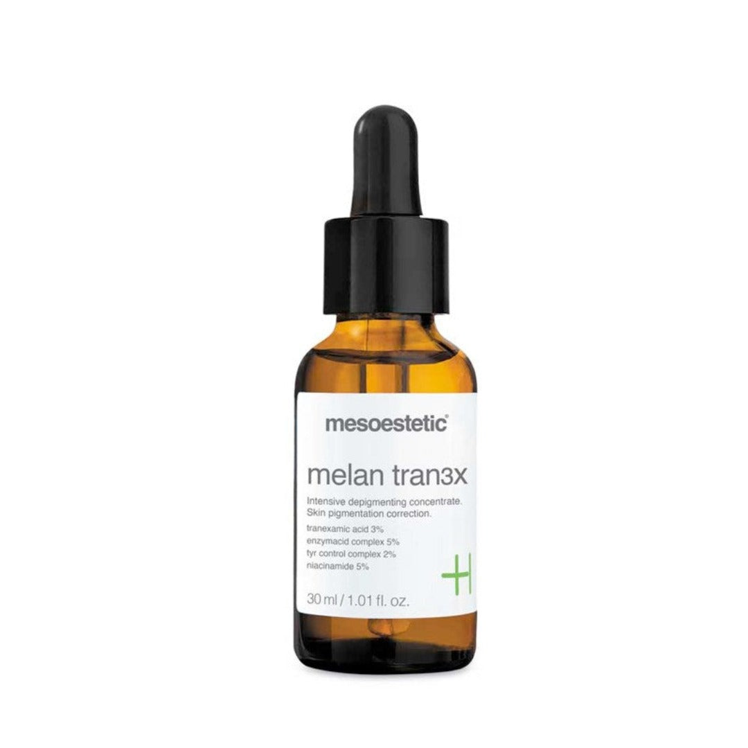 mesoestetic Melan Tran3x Intensive Depigmenting Concentrate container