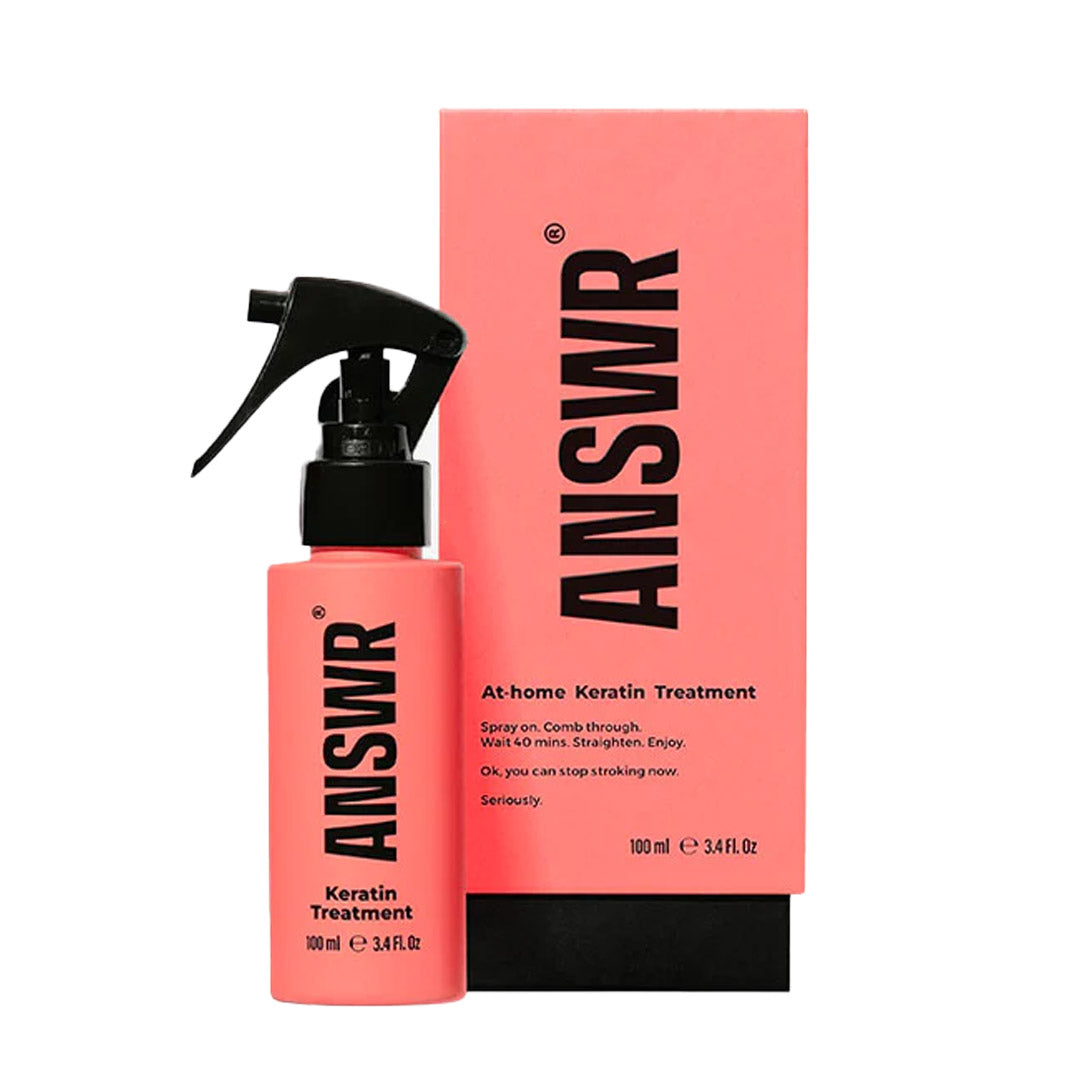 ANSWR At-home Keratin Treatment 100ml and packaging