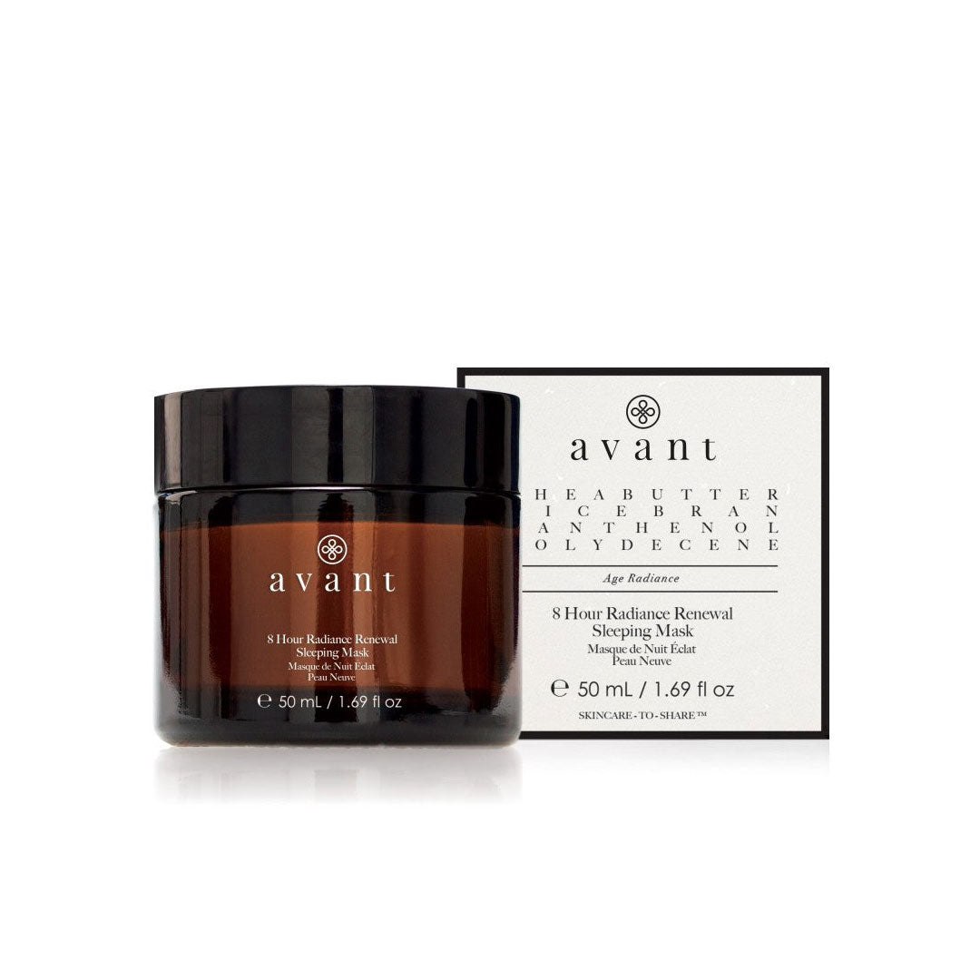 Avant Skincare 8 hour Radiance Renewal Sleeping Mask and packaging 