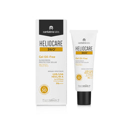 Heliocare 360 Gel Oil-Free SPF 50 and packaging