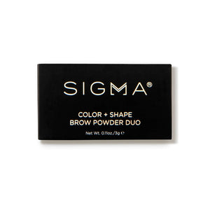 Sigma Beauty Color + Shape Brow Powder Duo closed palette