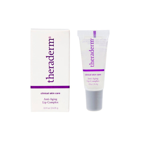 White Theraderm Anti-Ageing Lip Complex tube with white box