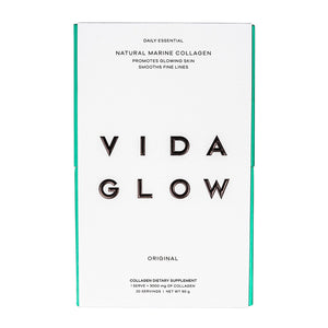 Vida Glow Natural Marine Collagen Sachets - Original box