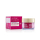 Hexapeptide 9 red glass jar night cream next to carton packaging on white background